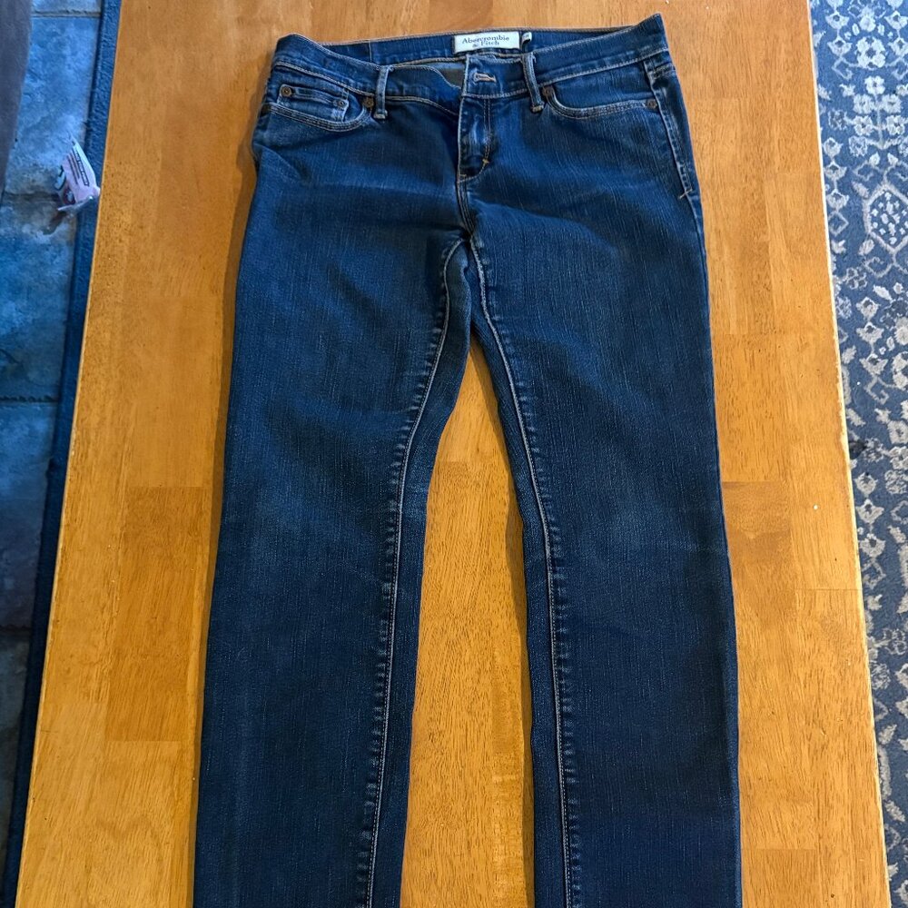 Abercrombie & Fitch Erin Crop Jeans 2R Womens Low Rise Stretch Denim